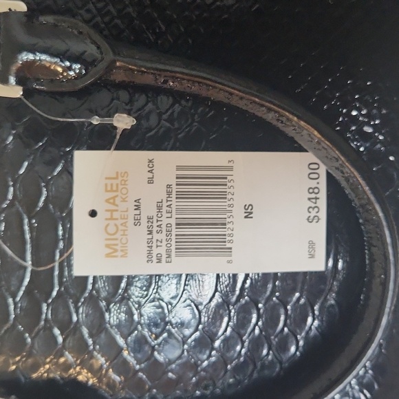 Michael Michael Kors Stemla Embossed Leather Satchel - Picture 5 of 7